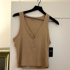Abercrombie Basic Tan Tank